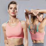 Light Pink Crisscross Wirefree Sports Bra