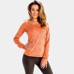 Abstract Patterned Neon Orange Shirts