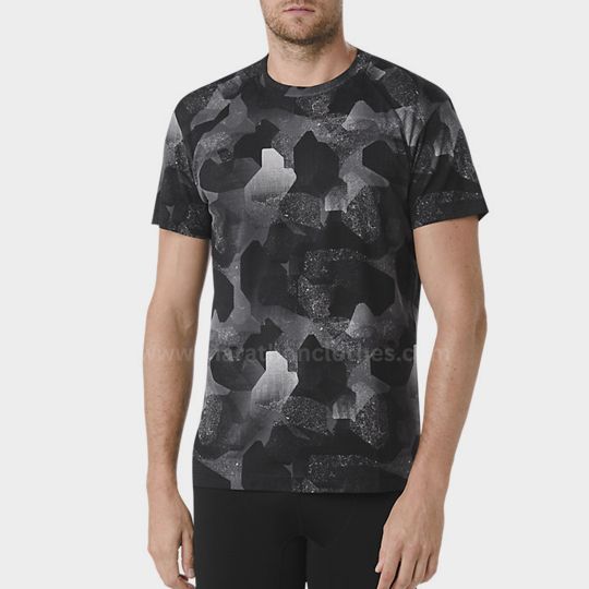 Bulk Black Camouflage Short Sleeves Marathon T-Shirt wholesale black camouflage short sleeves marathon t-shirt manufacturer