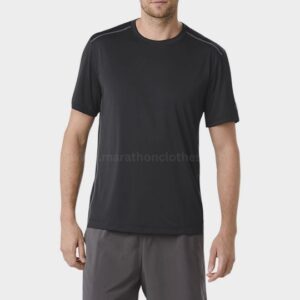 Wholesale black short sleeve marathon t-shirt