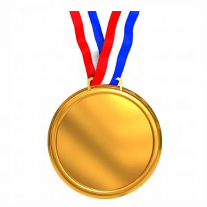 Glossy Gold Medal