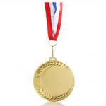 Sleek Suspended Gold Medal
