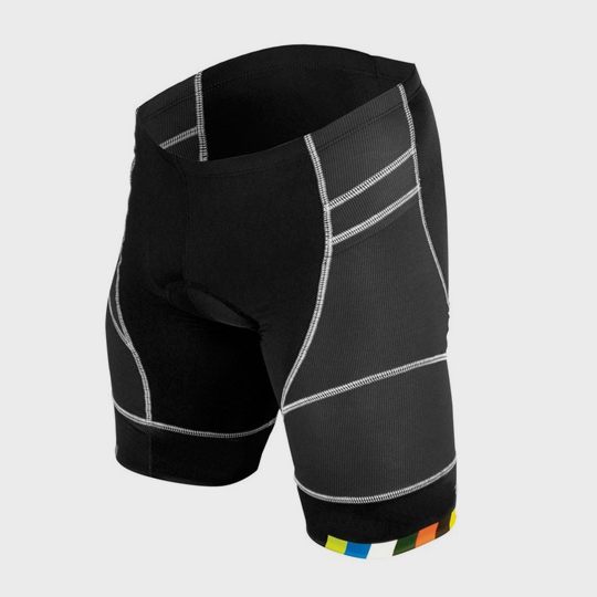 Black and Grey Multi color Panel Marathon Shorts Supplier USA
