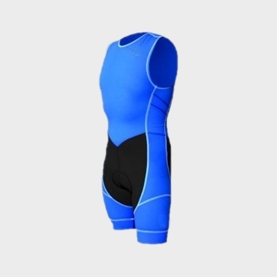bulk blue and black triathlon suit