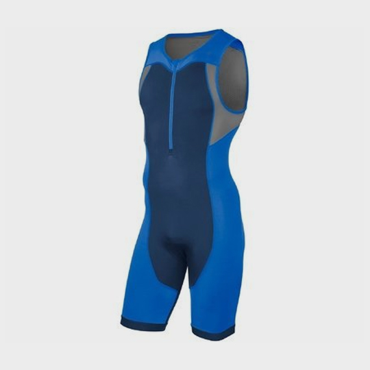 blue and grey triathlon suit supplier