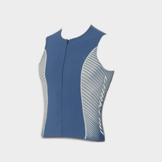 Blue and White Short Sleeves Marathon T-shirt Supplier USA