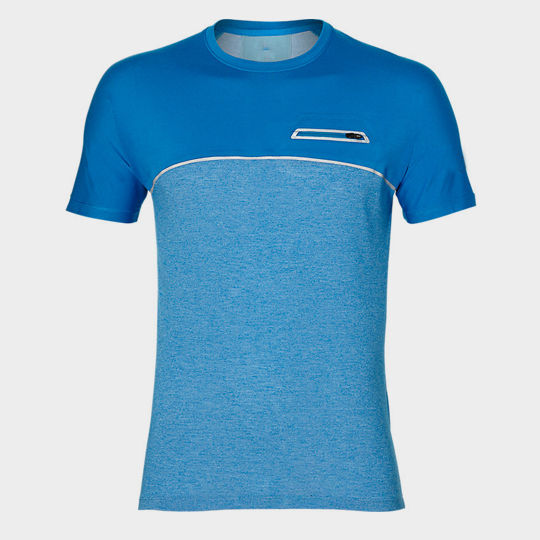 Bulk Blue Hue Short Sleeves Marathon T-shirt Supplier