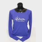 wholesale blue printed long sleeve marathon t-shirt supplier