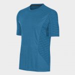 Wholesale Blue Trendy Short Sleeves Marathon T-shirt Supplier