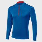 wholesale contrast zip long sleeve marathon t-shirt supplier