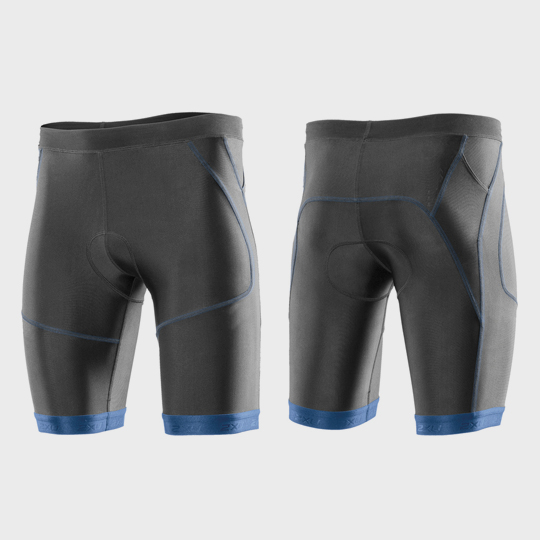 Wholesale Grey and Blue Marathon Shorts Supplier