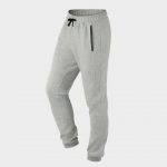 Bulk Grey Grained Jogger Marathon Pants Supplier