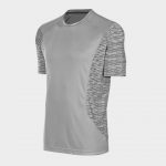 Bulk Light Grey Trendy Short Sleeves Marathon T-shirt Supplier