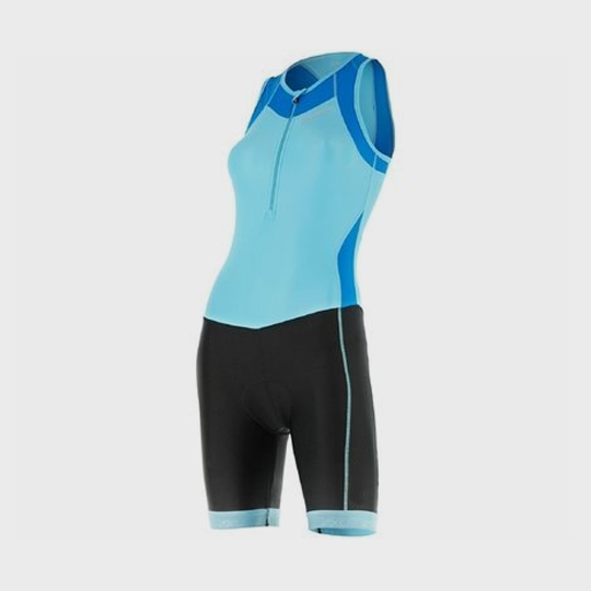 wholesale light navy blue and black triathlon suit supplier