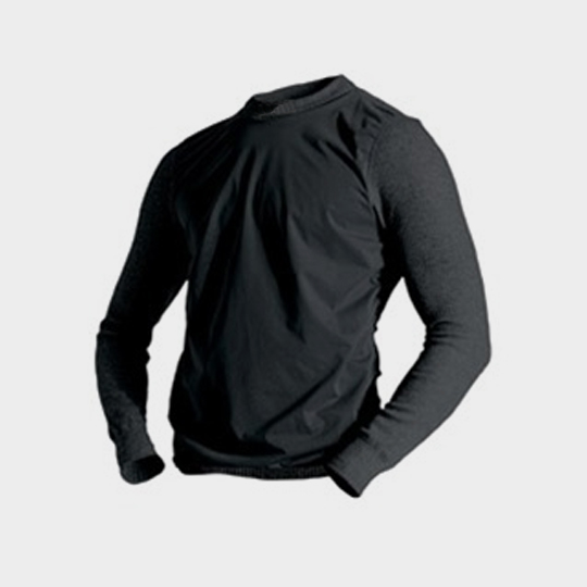 Long Sleeve Black Marathon Running T-shirt Wholesale CA
