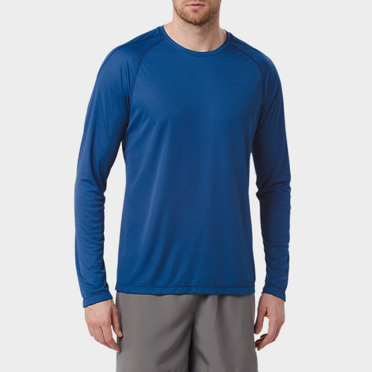 Long Sleeve Navy Blue Personalised Marathon T-shirt Wholesale USA