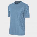 Marathon Light Blue Textured Short Sleeves Tee Supplier USA