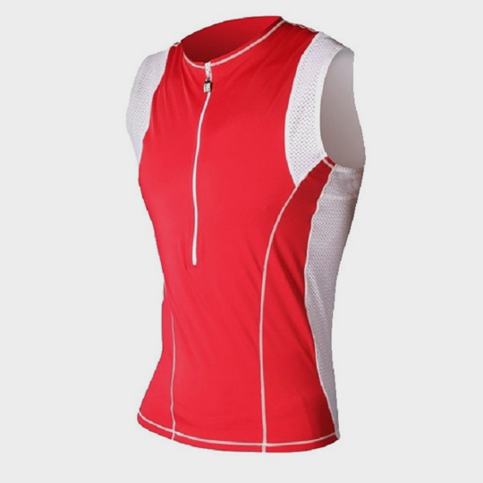 wholesale marathon red and white tank top supplier