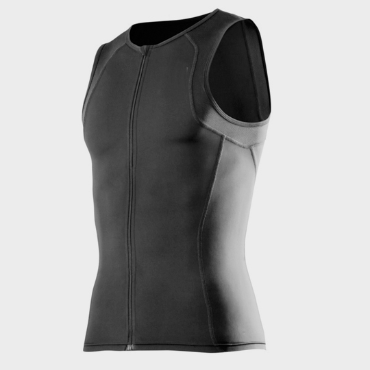 wholesale marathon sleeveless black triathlon suit top supplier