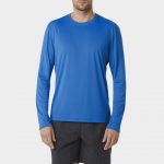 Wholesale Marathon Soft Blue Long Sleeve Tee Supplier