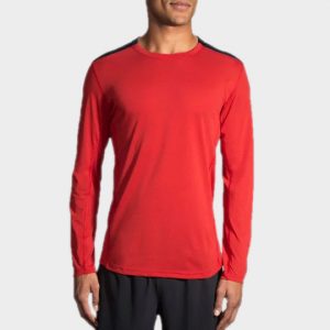 Marathon Long Sleeve Red Tee