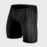 Jet Black Color Block Marathon Shorts Manufacturer USA