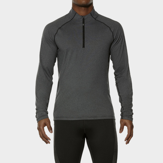 Long Sleeve Grey Marathon Running T-shirt Wholesale CA