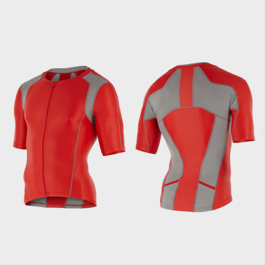 bulk red and grey triathlon suit top distributor
