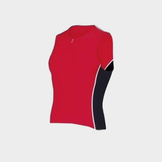 Red Black and White Short Sleeves Marathon T-shirt Supplier