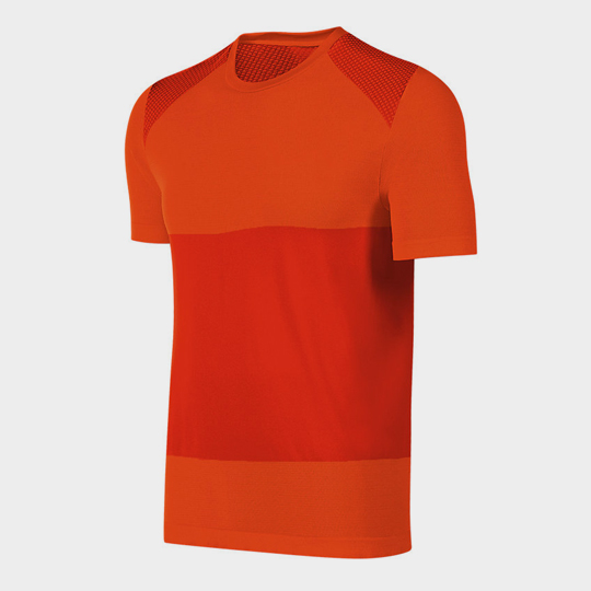 Wholesale Red Hued Short Sleeves Marathon T-shirt Supplier
