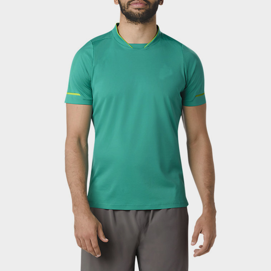 Wholesale Teal Green Short Sleeves Marathon T-shirt Supplier
