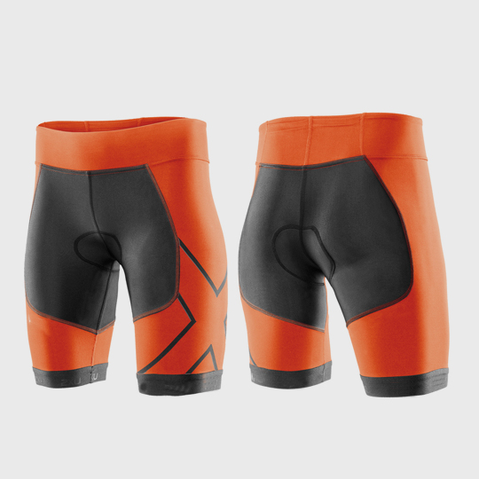 wholesale marathon tangy orange and grey shorts supplier