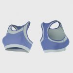 wholesale marathon violet and grey sports bra manufacturer