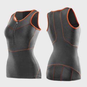 grey and orange triathlon suit top distributor canada