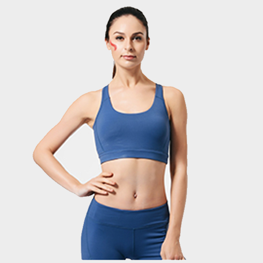 royal blue high intensity sports bra