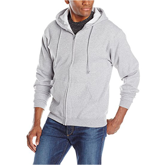 Men Full Sleeve Solid Hooded Sweatshirt