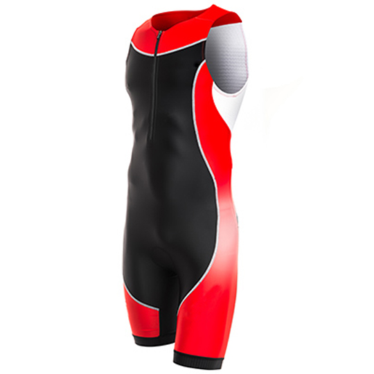 Triathlon shorts for man red and black manufacturers
