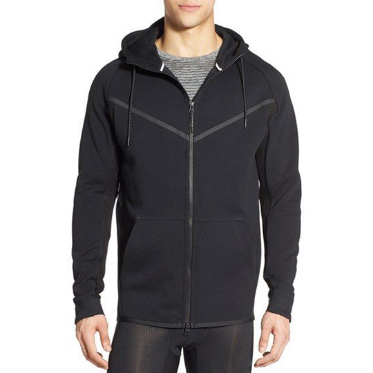 Hooded black sweatshirt