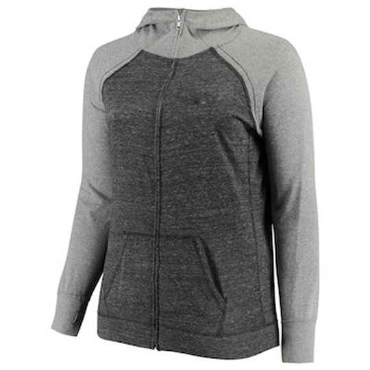 Grey Color Blocked Long Sleeve Hooded Neck Sweatshirt